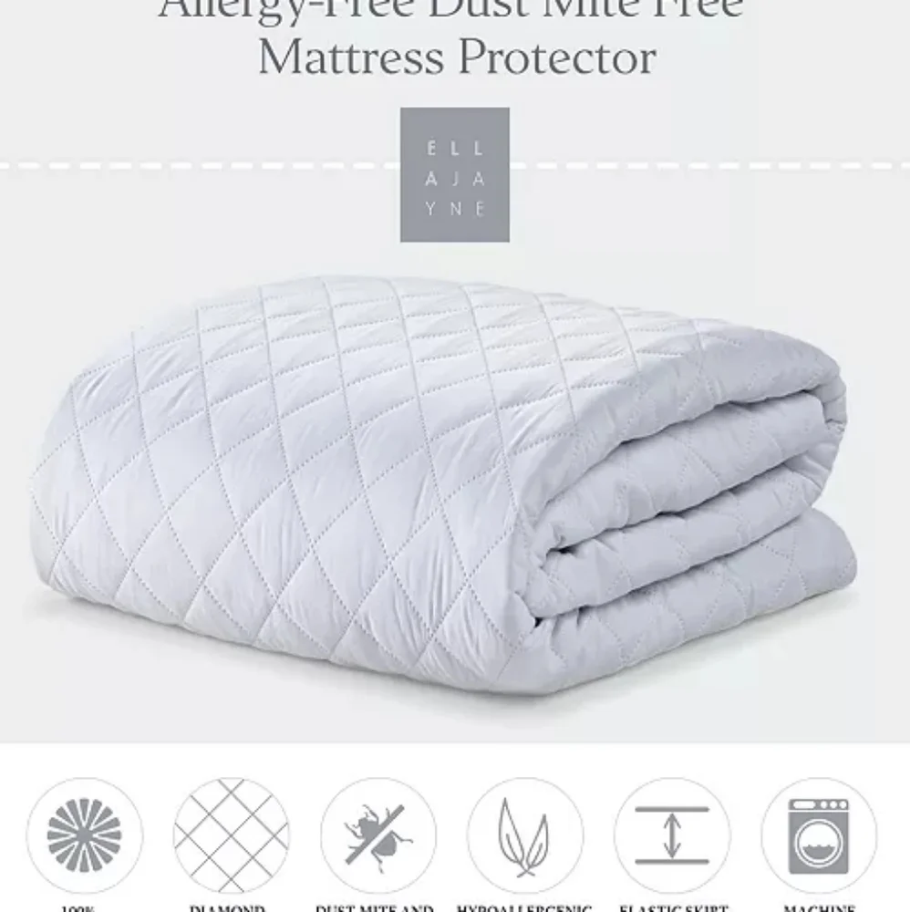 ELLA JAYNE Allergy -Free Dust Mite Free Mattress Protector - Twin